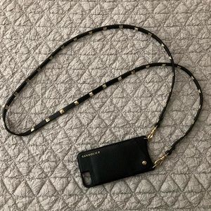 Bandolier crossbody iPhone case w/wallet